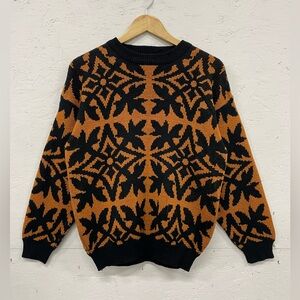 Vintage Enchante Knitted Crewneck Sweater with Some Shine, Fits M, Acrylic